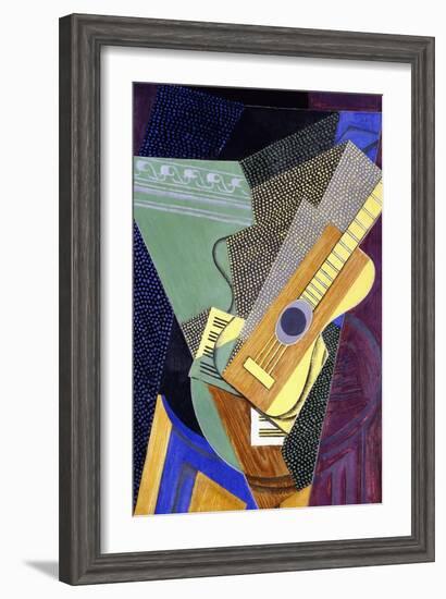 Guitar on a Table; Guitare Sur Une Table, 1916-Juan Gris-Framed Giclee Print