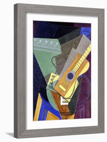 Guitar on a Table; Guitare Sur Une Table, 1916-Juan Gris-Framed Giclee Print