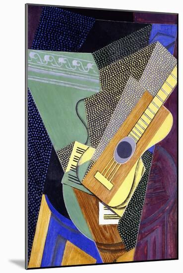 Guitar on a Table; Guitare Sur Une Table, 1916-Juan Gris-Mounted Giclee Print