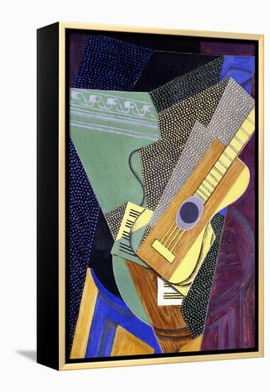 Guitar on a Table; Guitare Sur Une Table, 1916-Juan Gris-Framed Premier Image Canvas