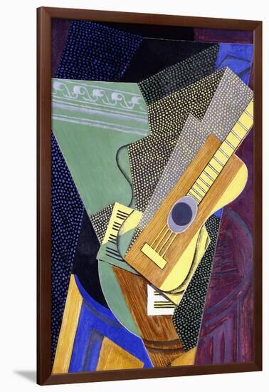 Guitar on a Table; Guitare Sur Une Table, 1916-Juan Gris-Framed Premium Giclee Print