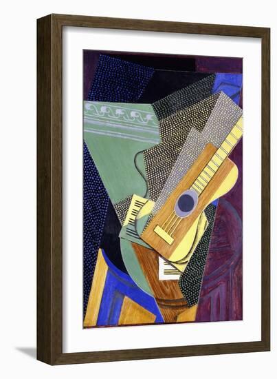 Guitar on a Table; Guitare Sur Une Table, 1916-Juan Gris-Framed Giclee Print