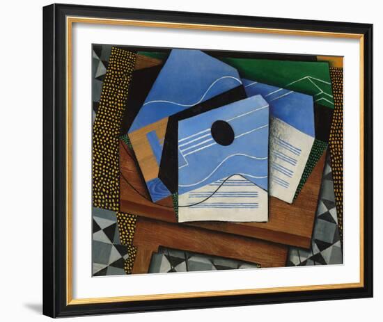 Guitar on a Table-Juan Gris-Framed Giclee Print