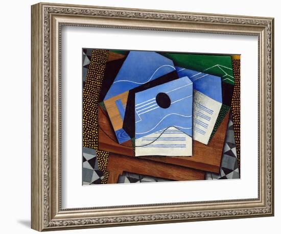 Guitar on a Table-Juan Gris-Framed Giclee Print