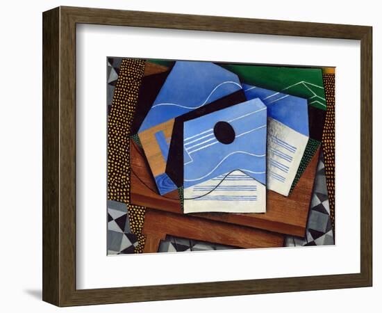 Guitar on a Table-Juan Gris-Framed Giclee Print