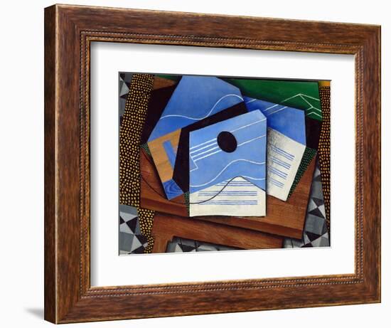 Guitar on a Table-Juan Gris-Framed Giclee Print