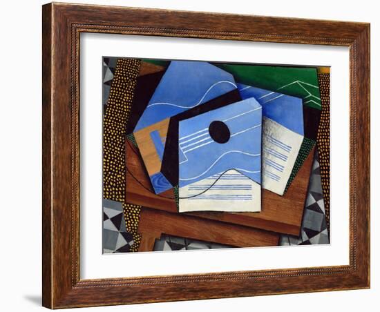 Guitar on a Table-Juan Gris-Framed Giclee Print