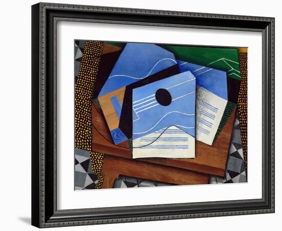 Guitar on a Table-Juan Gris-Framed Giclee Print