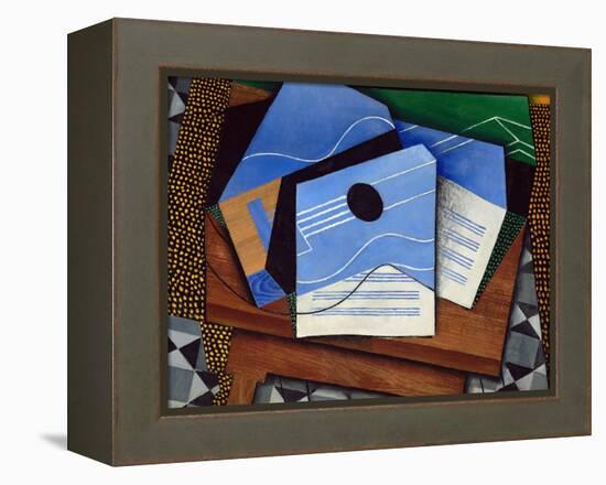 Guitar on a Table-Juan Gris-Framed Premier Image Canvas