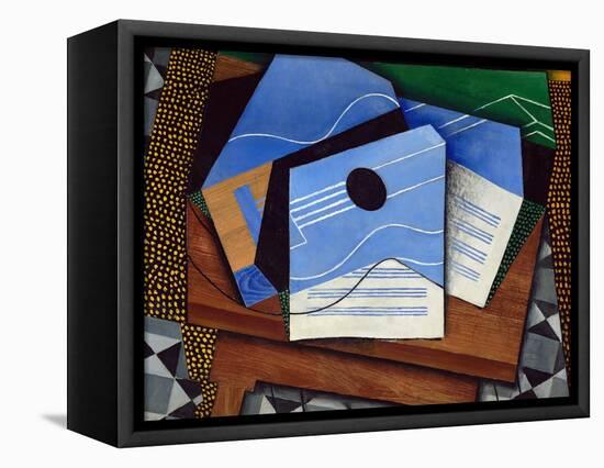 Guitar on a Table-Juan Gris-Framed Premier Image Canvas