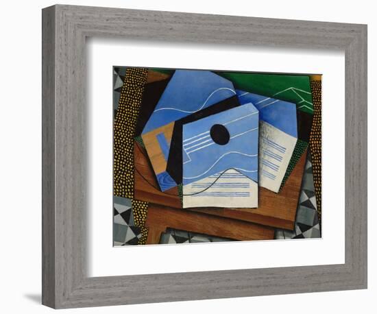 Guitar on a Table-Juan Gris-Framed Giclee Print