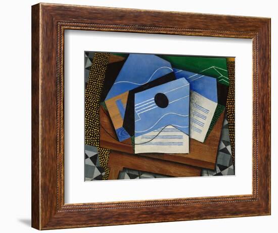 Guitar on a Table-Juan Gris-Framed Giclee Print