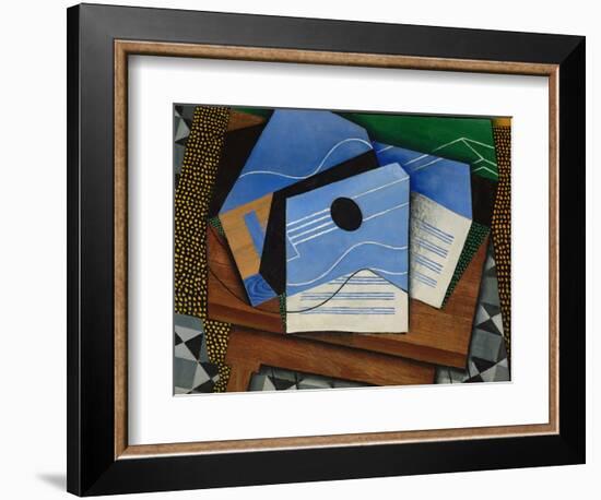 Guitar on a Table-Juan Gris-Framed Giclee Print