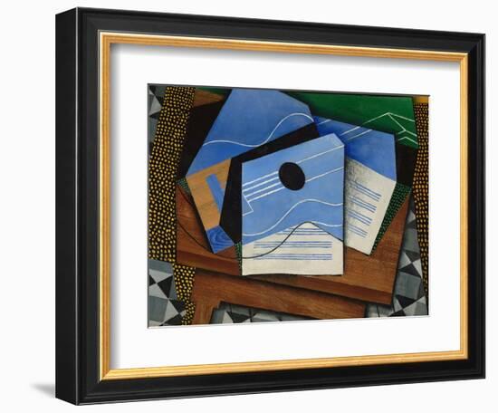 Guitar on a Table-Juan Gris-Framed Giclee Print