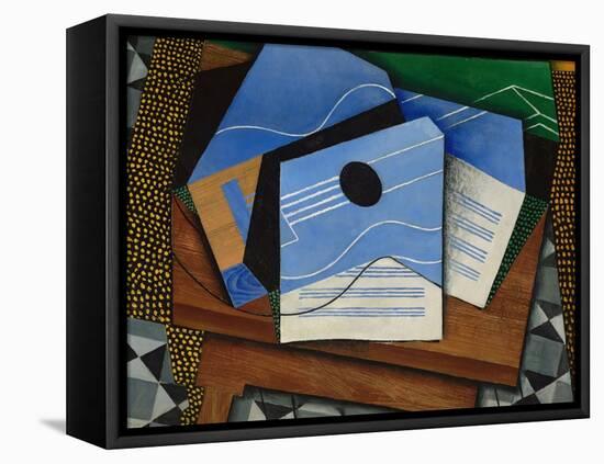 Guitar on a Table-Juan Gris-Framed Premier Image Canvas