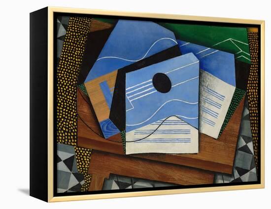 Guitar on a Table-Juan Gris-Framed Premier Image Canvas