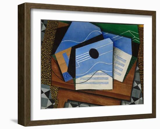 Guitar on a Table-Juan Gris-Framed Giclee Print