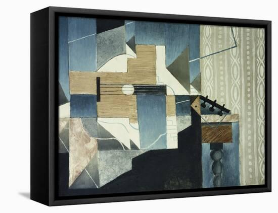 Guitar on Table-Juan Gris-Framed Premier Image Canvas