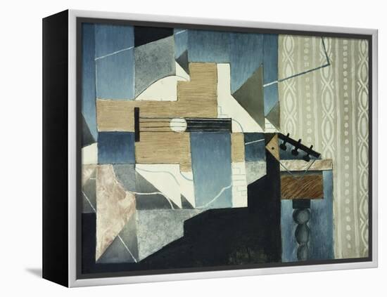 Guitar on Table-Juan Gris-Framed Premier Image Canvas