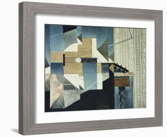 Guitar on Table-Juan Gris-Framed Giclee Print