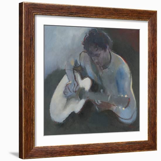 Guitar Player-Neil Helyard-Framed Giclee Print