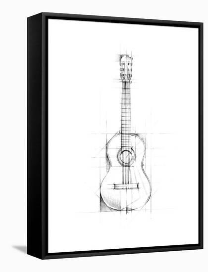 Guitar Sketch-Ethan Harper-Framed Stretched Canvas