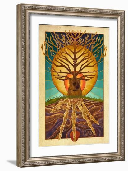 Guitar Tree-Lantern Press-Framed Art Print