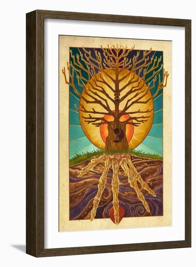 Guitar Tree-Lantern Press-Framed Art Print