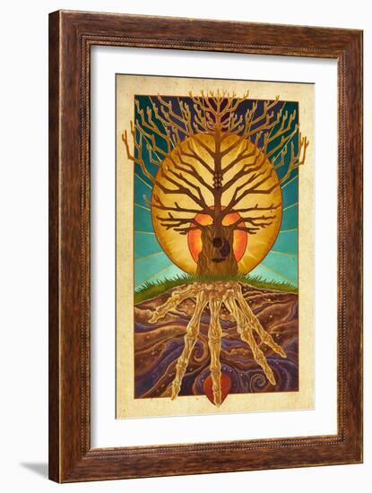 Guitar Tree-Lantern Press-Framed Art Print