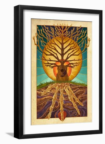 Guitar Tree-Lantern Press-Framed Art Print