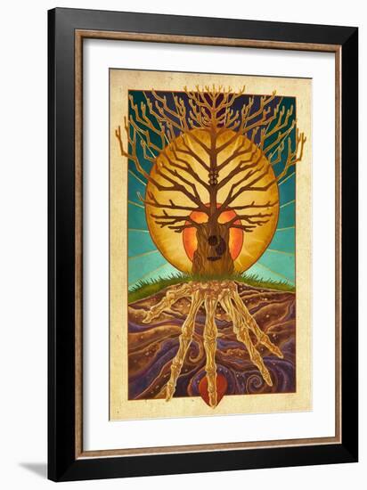 Guitar Tree-Lantern Press-Framed Art Print