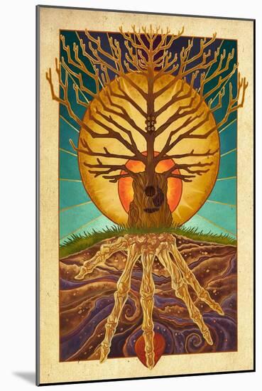 Guitar Tree-Lantern Press-Mounted Art Print