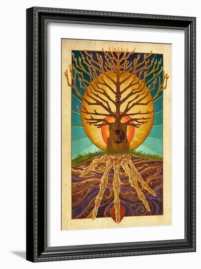 Guitar Tree-Lantern Press-Framed Art Print