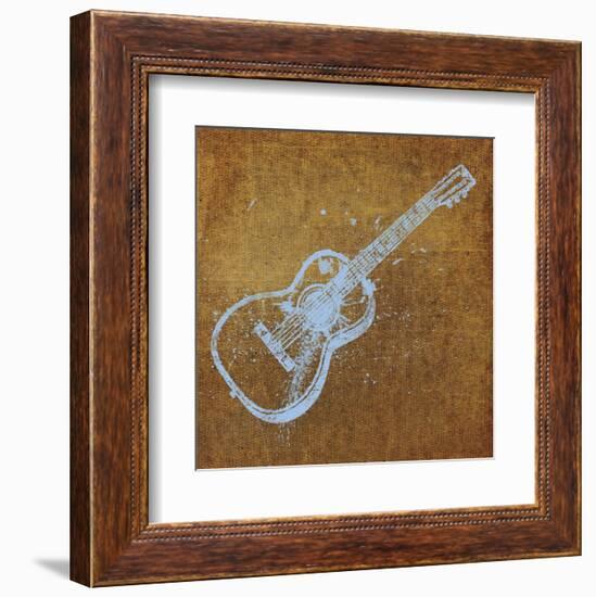 Guitar-John W^ Golden-Framed Art Print