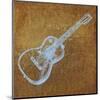 Guitar-John W^ Golden-Mounted Art Print