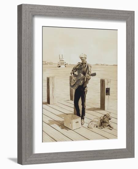 Guitarist, New Orleans, 2002-Max Ferguson-Framed Giclee Print