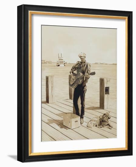 Guitarist, New Orleans, 2002-Max Ferguson-Framed Giclee Print