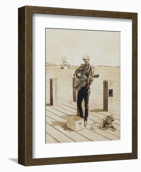 Guitarist, New Orleans, 2002-Max Ferguson-Framed Giclee Print