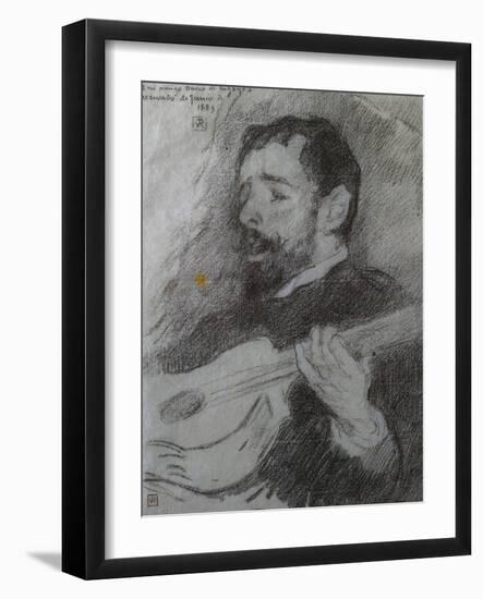 Guitariste-Theo van Rysselberghe-Framed Giclee Print