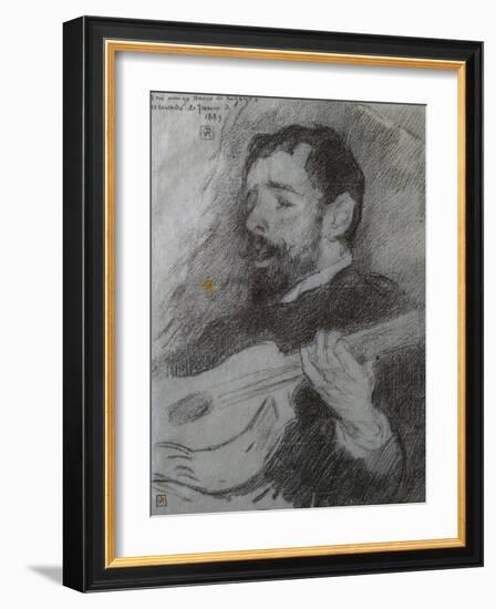 Guitariste-Theo van Rysselberghe-Framed Giclee Print