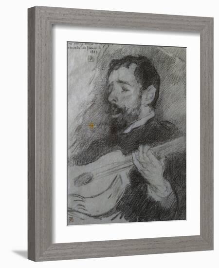 Guitariste-Theo van Rysselberghe-Framed Giclee Print