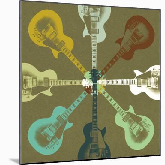 Guitars 3-Stella Bradley-Mounted Giclee Print