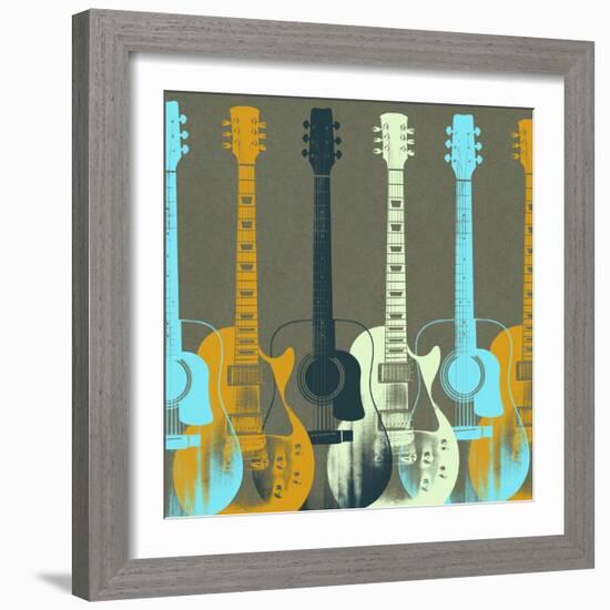 Guitars 5-Stella Bradley-Framed Giclee Print