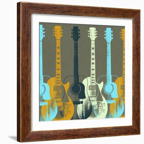 Guitars 5-Stella Bradley-Framed Giclee Print