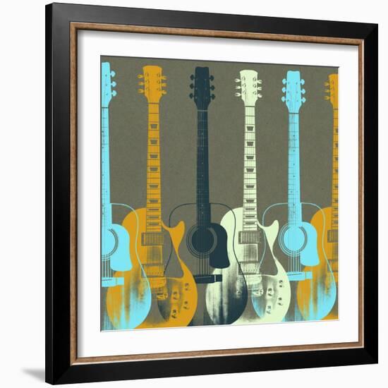 Guitars 5-Stella Bradley-Framed Giclee Print