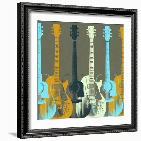 Guitars 5-Stella Bradley-Framed Giclee Print