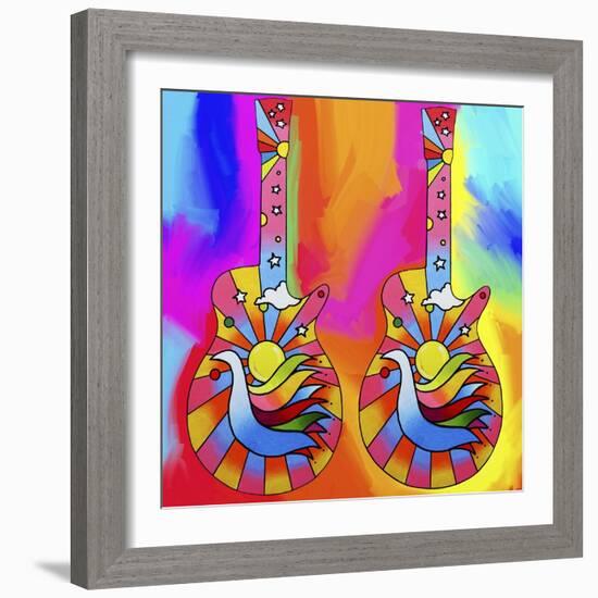 Guitars-Dove-Howie Green-Framed Giclee Print