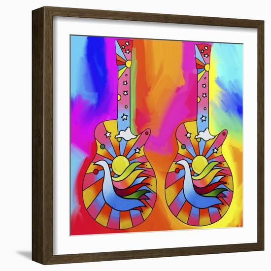 Guitars-Dove-Howie Green-Framed Giclee Print