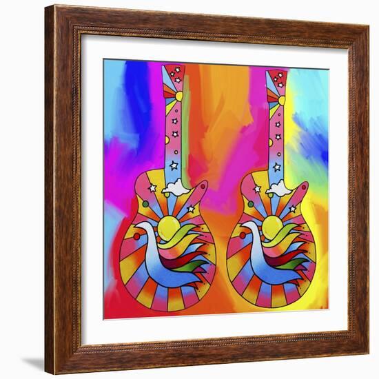 Guitars-Dove-Howie Green-Framed Giclee Print