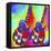 Guitars-Peace-Love-Music-Howie Green-Framed Premier Image Canvas